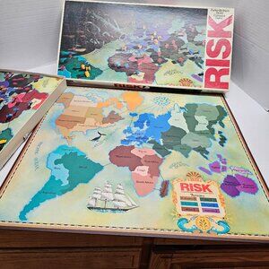 Vintage Risk Board Game Parker Brothers Strategy Diplomacy Conflict Conquest 10+